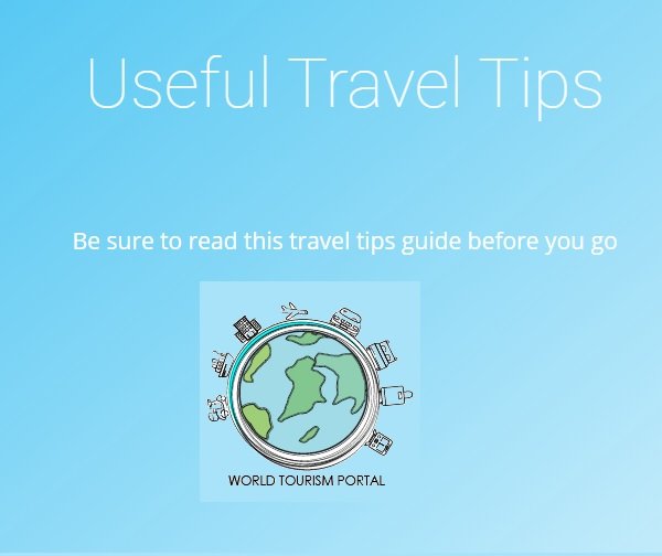 Useful Travel Tips -Blog post